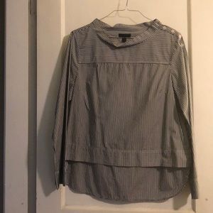 J Crew striped woven top - ladies size 14